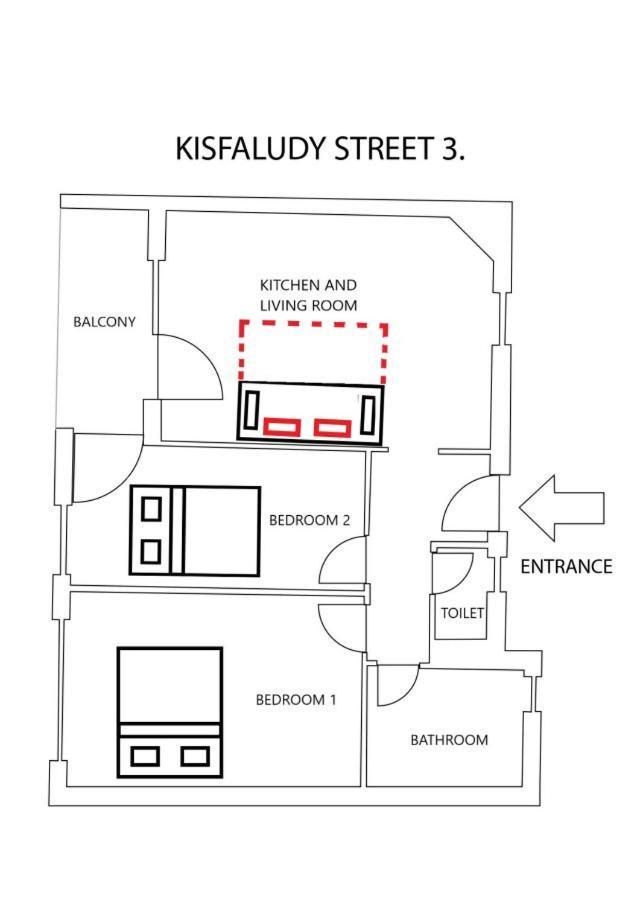 Two-Bedrooms Apartment Cbd Bp Budapest Luaran gambar